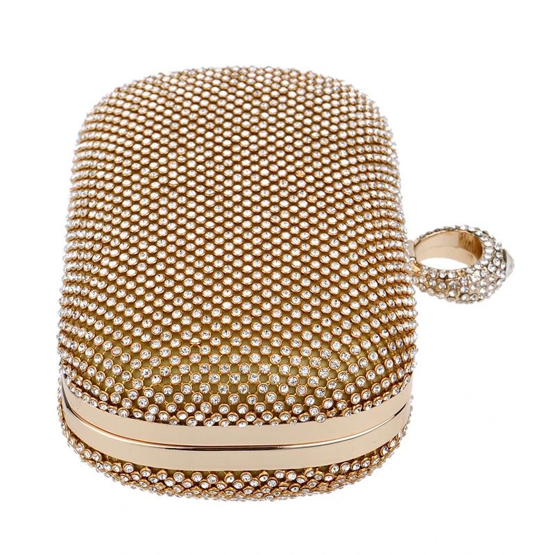 Golden Latest Stylo Bridal Clutch For Women 5002 - Image 5