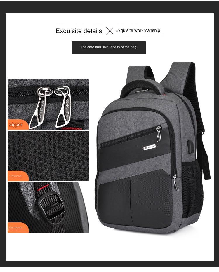 Durable And Stylish Laptop Backpack With USB MJ190 - Image 14