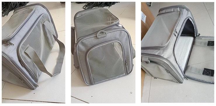 Pet Carrier Bag Soft Sided Portable Folding Airline Travel Approved Bag 1252 - Image 7