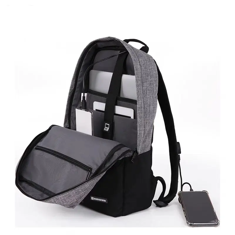 Grey Swisswin Laptop Backpack For Boys And Girls 4023 - Image 4