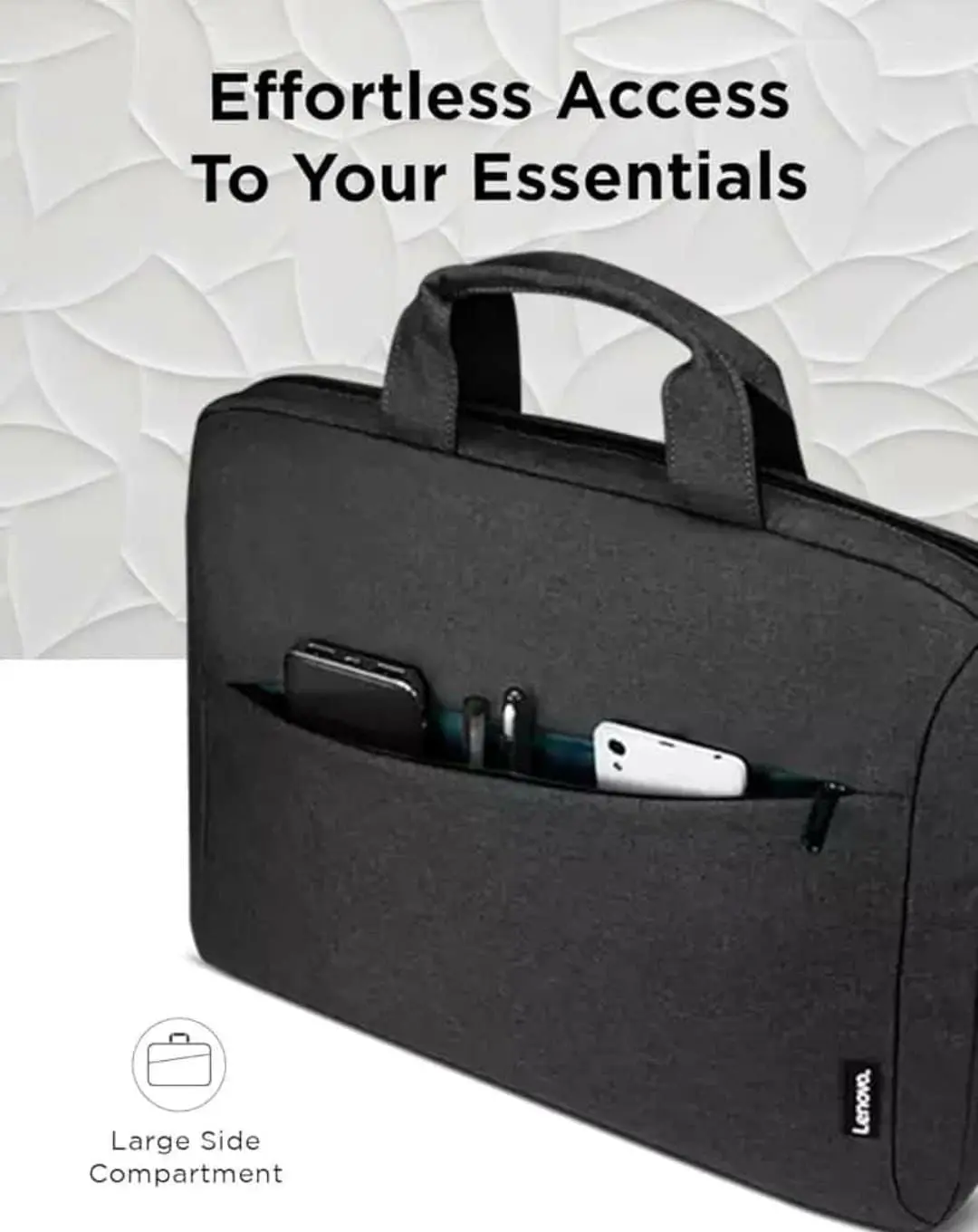 Black workship 14/15 inch Lenovo Laptop File Bag 4074 - Image 4