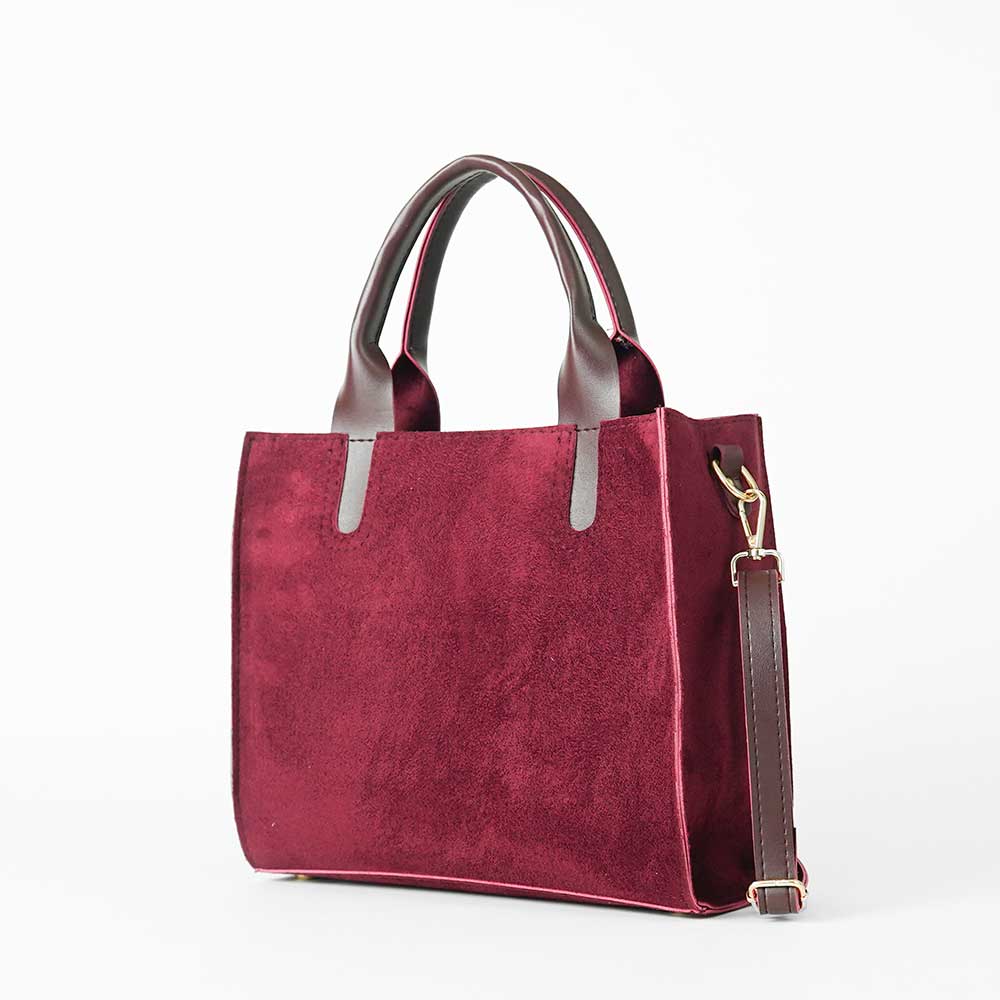 Maroon Micro Ladies Tote bag 563 - Image 2