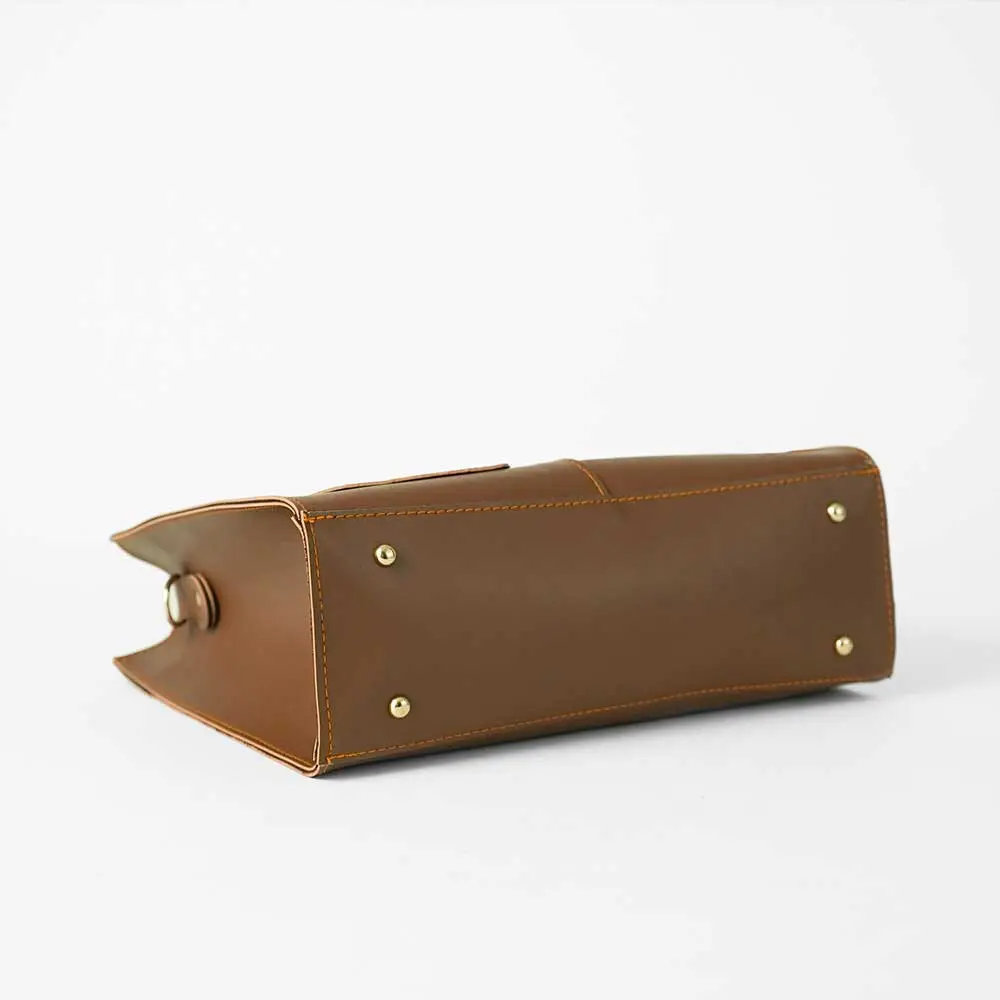 Brown Womens Tote Bag 564 - Image 4
