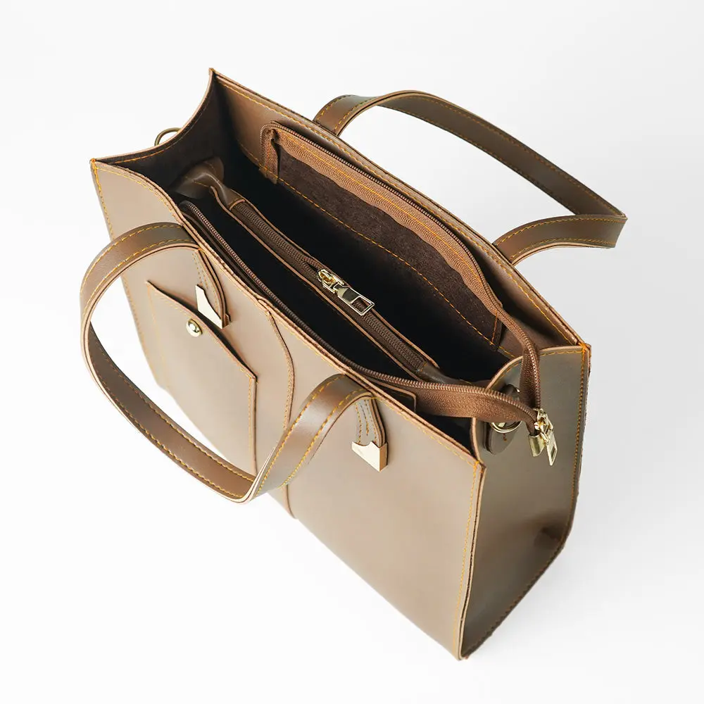 Brown Womens Tote Bag 564 - Image 6