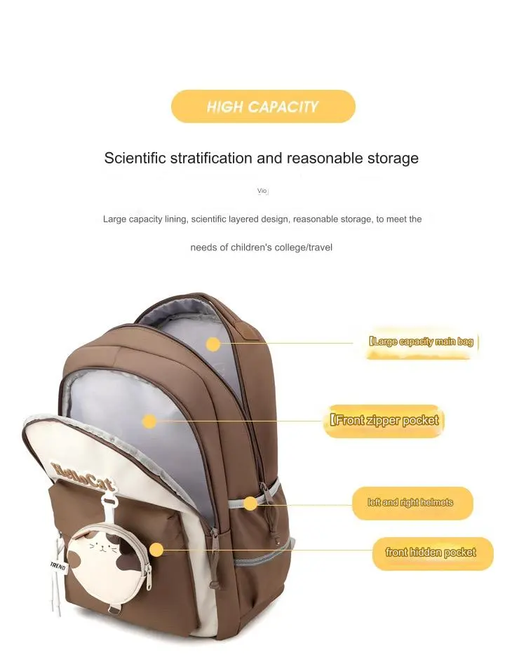 cute school bag korean style kawaii school backpack girl bag 1239 - Image 18