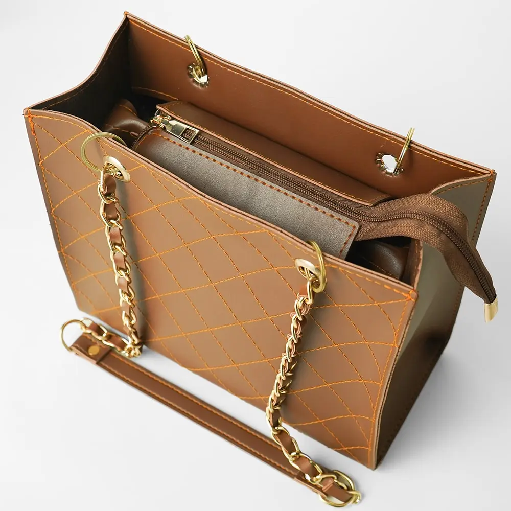 Brown Handbag For Girls 565 - Image 3