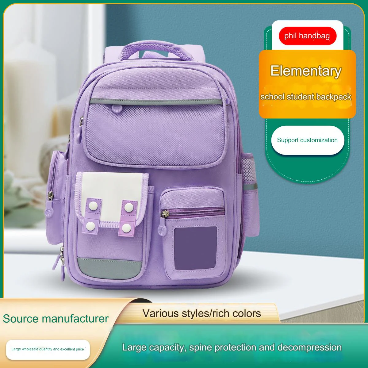 High Quality Durable Large Capacity School Backpack for Students 4079 - Image 6