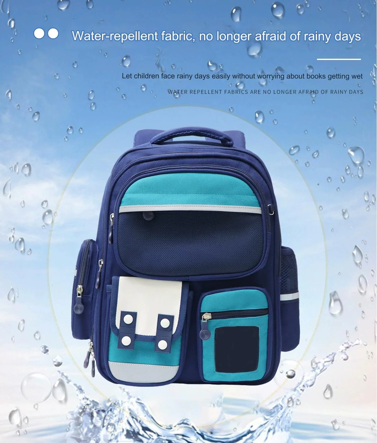 High Quality Durable Large Capacity School Backpack for Students 4079 - Image 9
