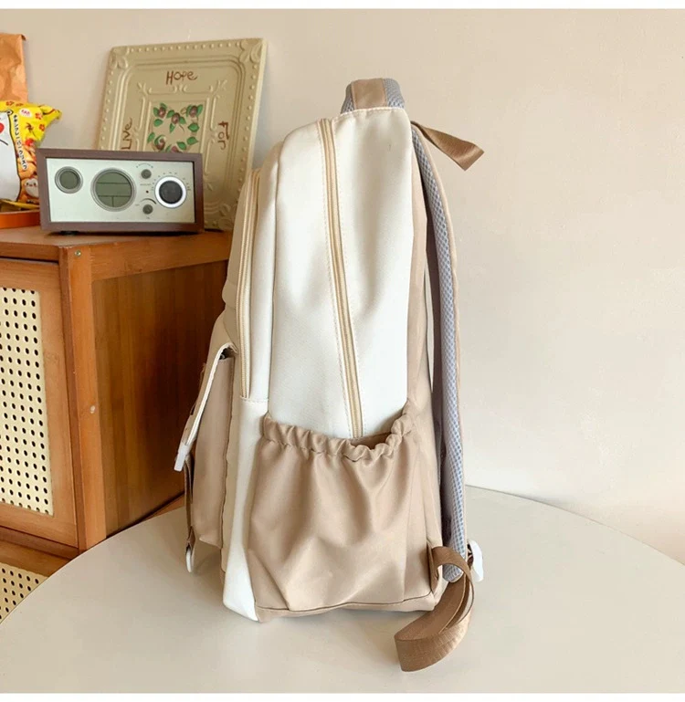 Elementary School, Junior High School, High School, and University, Large-Capacity Backpacks, Simple Backpacks for Women ZK409 - Image 5