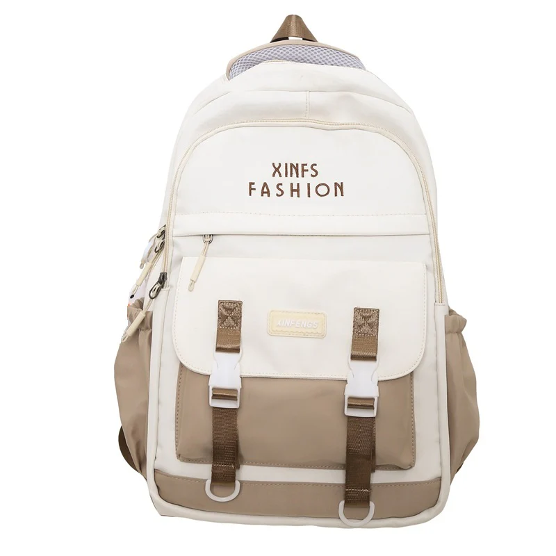 Elementary School, Junior High School, High School, and University, Large-Capacity Backpacks, Simple Backpacks for Women ZK409
