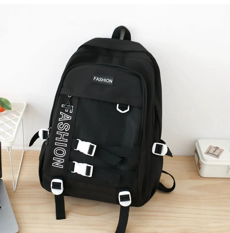 Fashion Canvas Korean Backpack 802-1 - Image 3