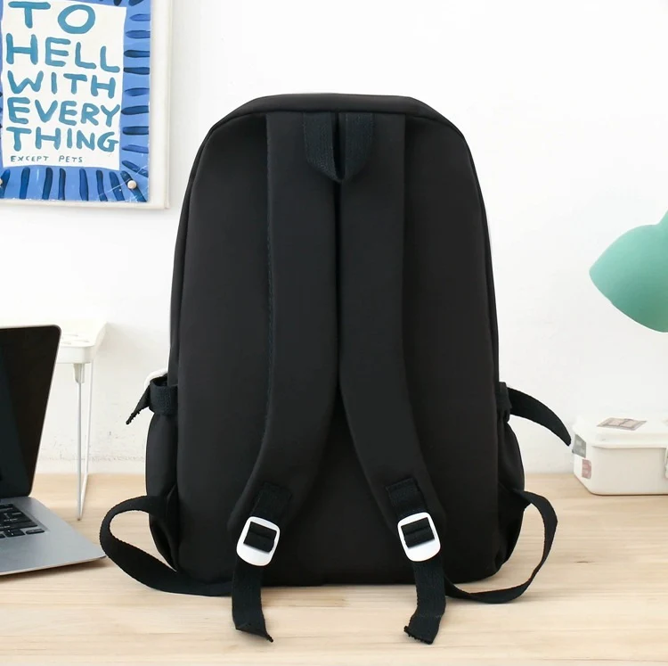 Fashion Canvas Korean Backpack 802-1 - Image 5