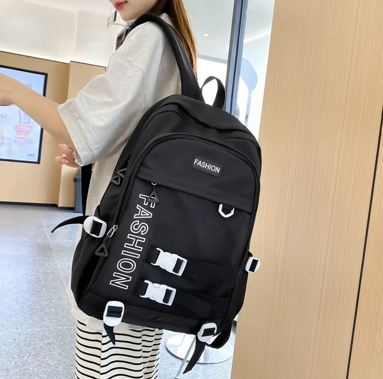 Fashion Canvas Korean Backpack 802-1 - Image 9
