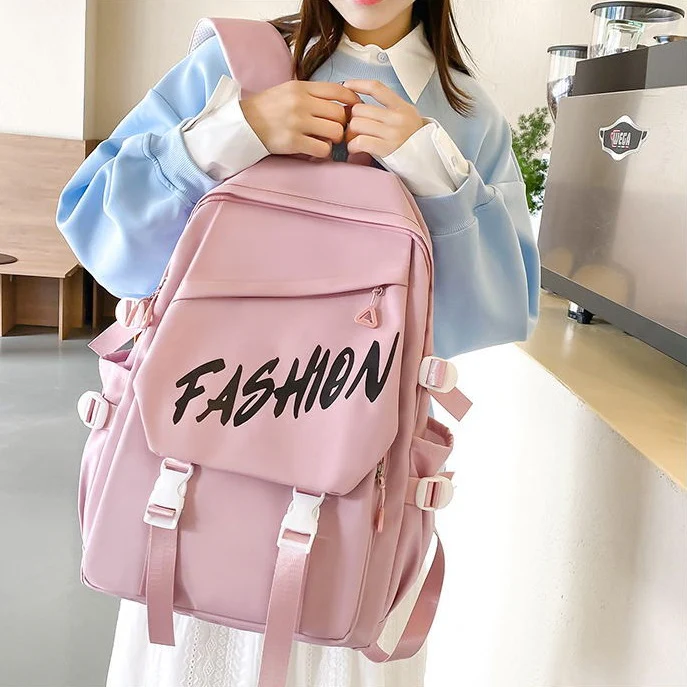 Fashion Canvas Korean Backpack 802 - Image 2