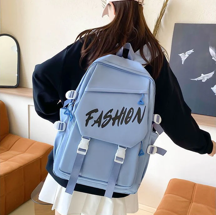 Fashion Canvas Korean Backpack 802 - Image 2