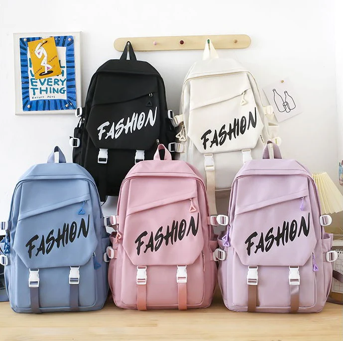 Fashion Canvas Korean Backpack 802 - Image 10