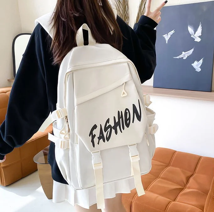 Fashion Canvas Korean Backpack 802 - Image 2