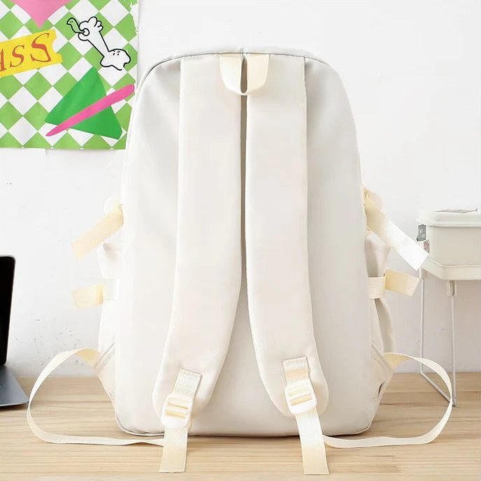 Fashion Canvas Korean Backpack 802 - Image 6
