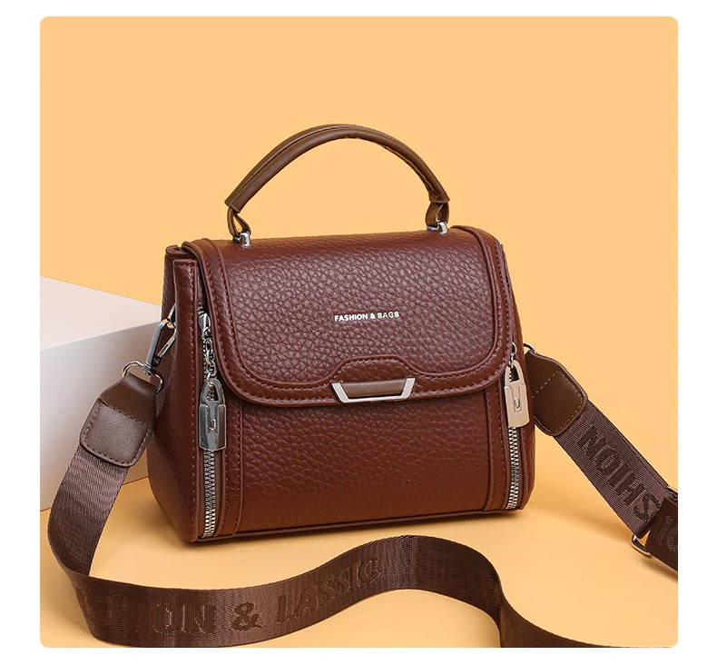 Fashionable Leather Handbag with Modern Design – Elevate Your Look 8219-2830 - Image 3