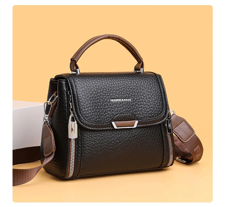 Fashionable Leather Handbag with Modern Design – Elevate Your Look 8219-2830 - Image 3