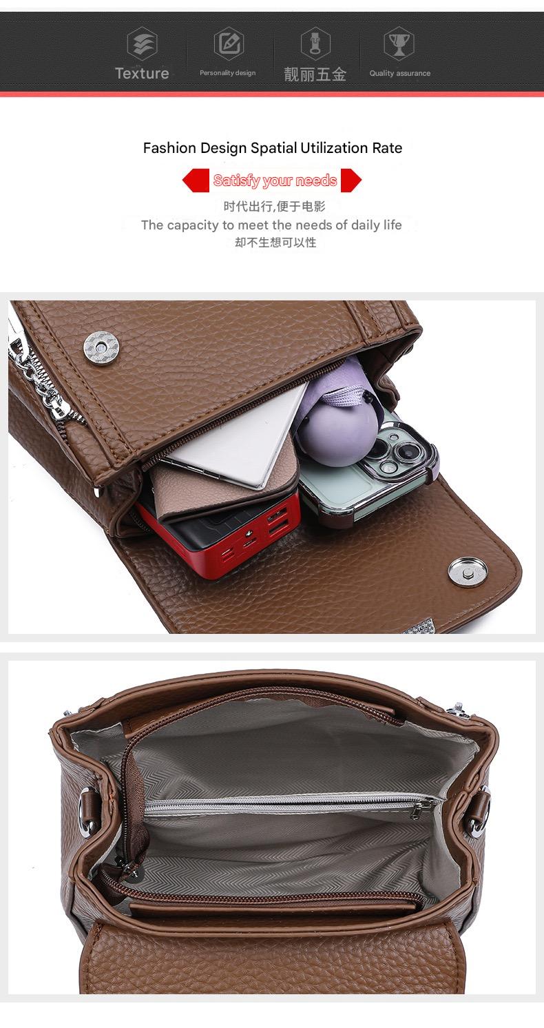 Fashionable Leather Handbag with Modern Design – Elevate Your Look 8219-2830 - Image 13