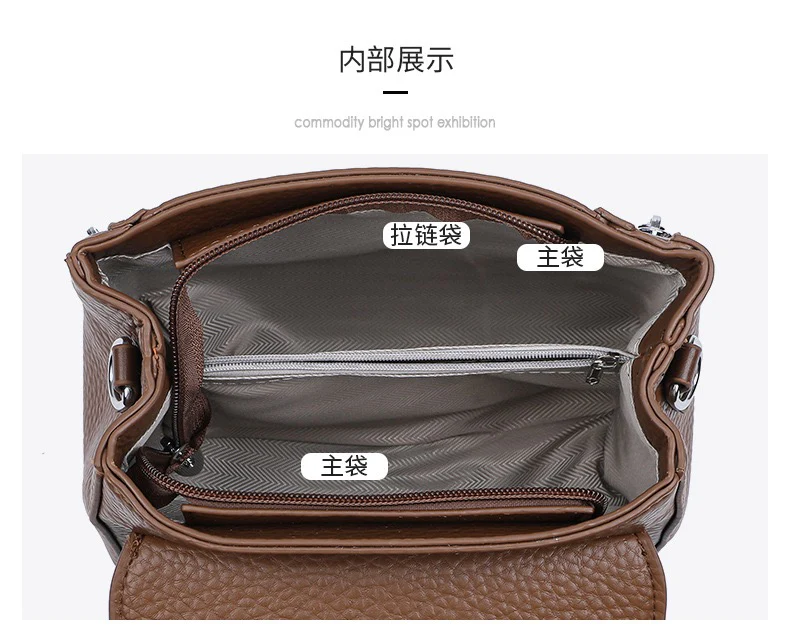 Fashionable Leather Handbag with Modern Design – Elevate Your Look 8219-2830 - Image 3