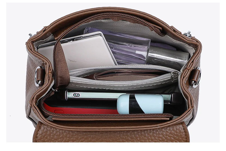 Fashionable Leather Handbag with Modern Design – Elevate Your Look 8219-2830 - Image 4