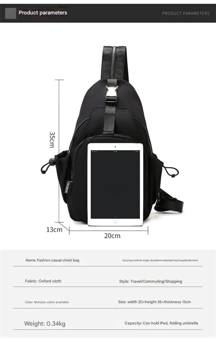Fashionable Lightweight Chest Bag For Men and Women 4112 - Image 10