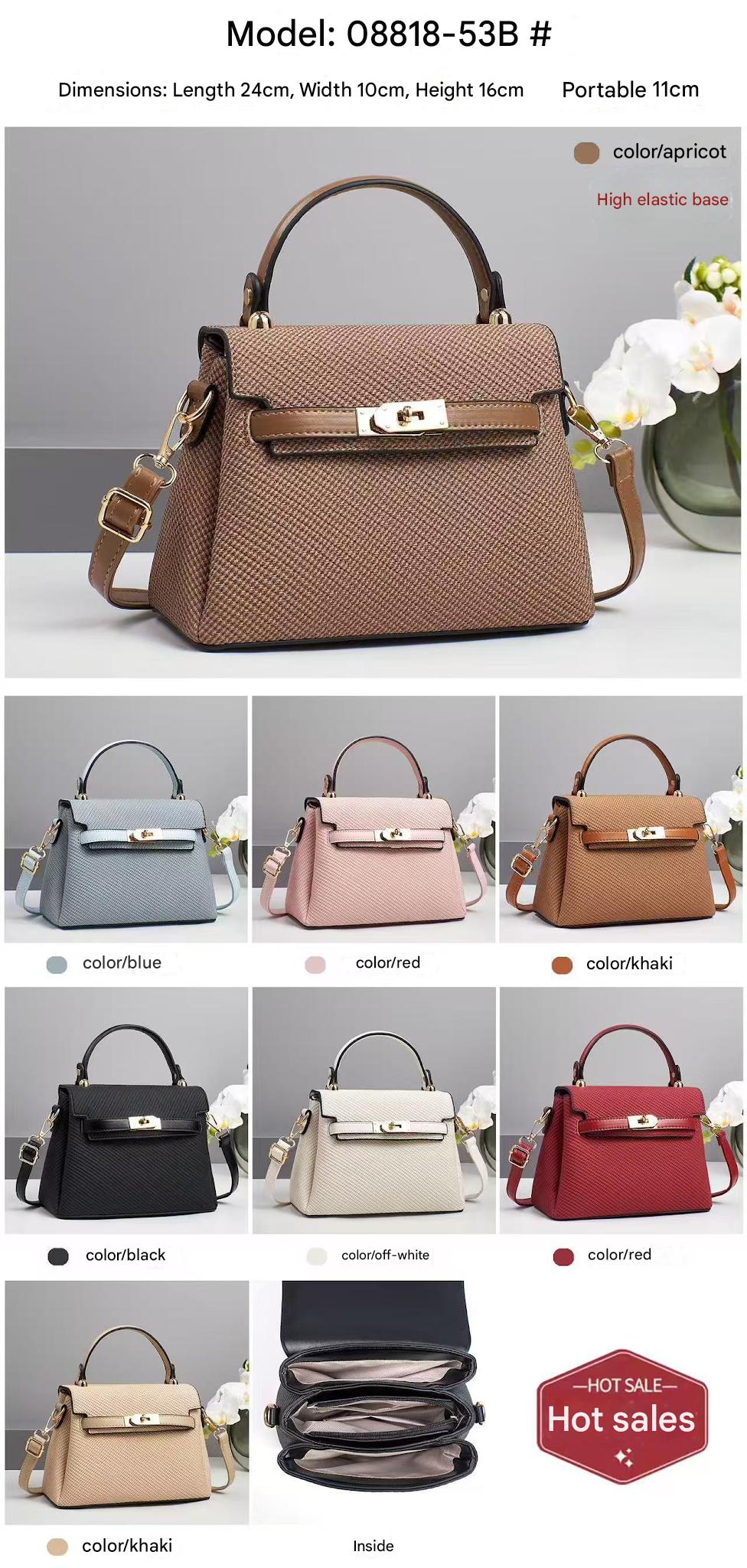 Galaxy Chic Structured Handbag with Mini Charm 381 - Image 2