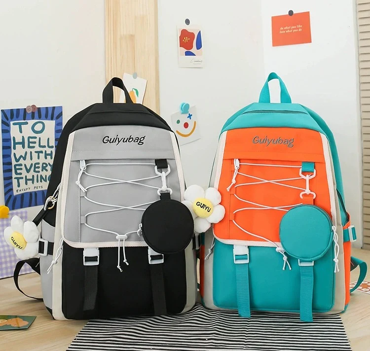 4 Pcs Set Backpack for Girls MJ16 - Image 7