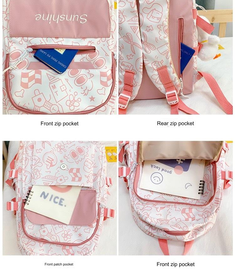 Durable Backpack For Girls 612-5 - Image 9