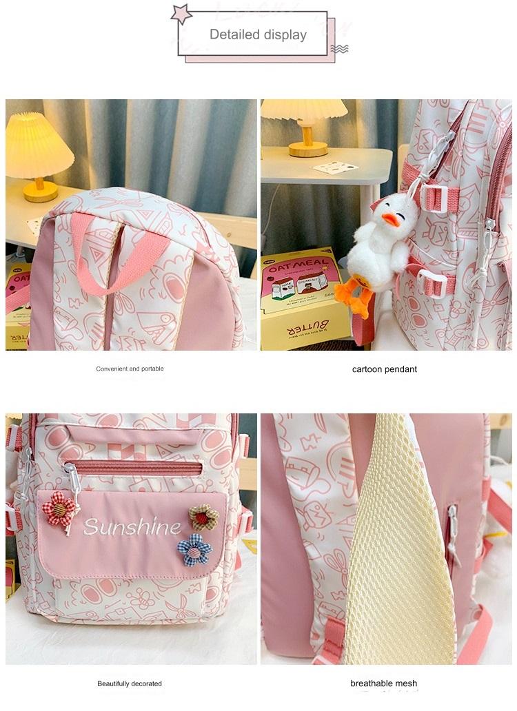 Durable Backpack For Girls 612-5 - Image 8