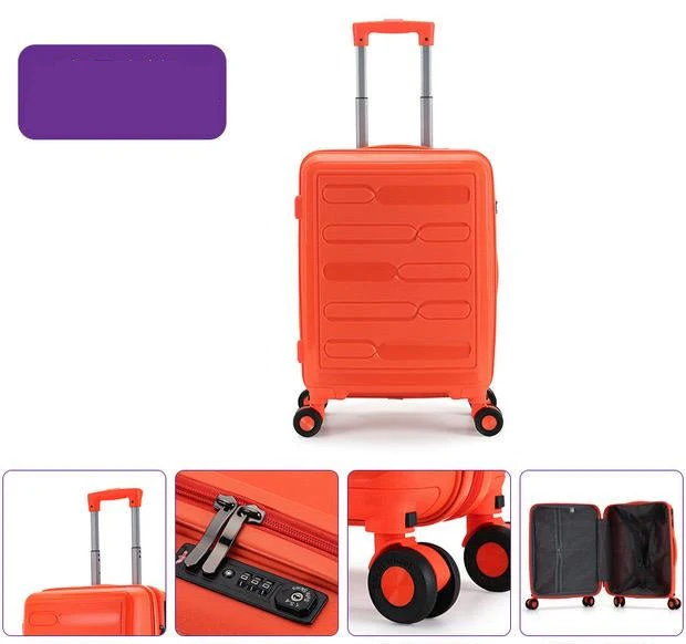 Golden Carry-On Hard Luggage Suitcase 3Pcs Sets on 4Wheels Oxford Luggage 3007 - Image 4