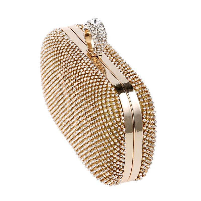 Golden Latest Stylo Bridal Clutch For Women 5002 - Image 6