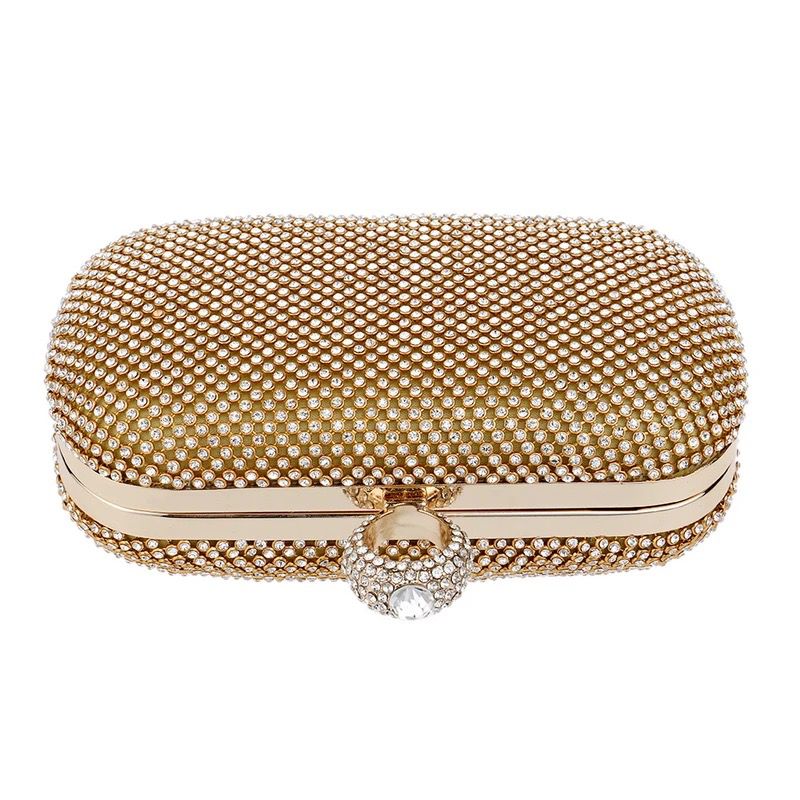Golden Latest Stylo Bridal Clutch For Women 5002 - Image 7