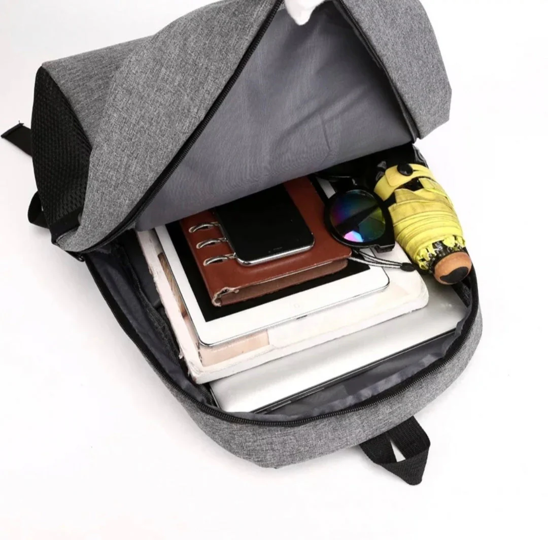 Grey 3 in 1 Laptop Backpack For Men & Women Without USB Port 2003 - Image 4