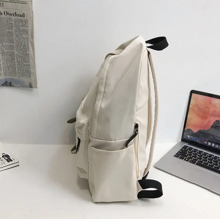 Zip Cotton Backpack Bag 7038 - Image 3