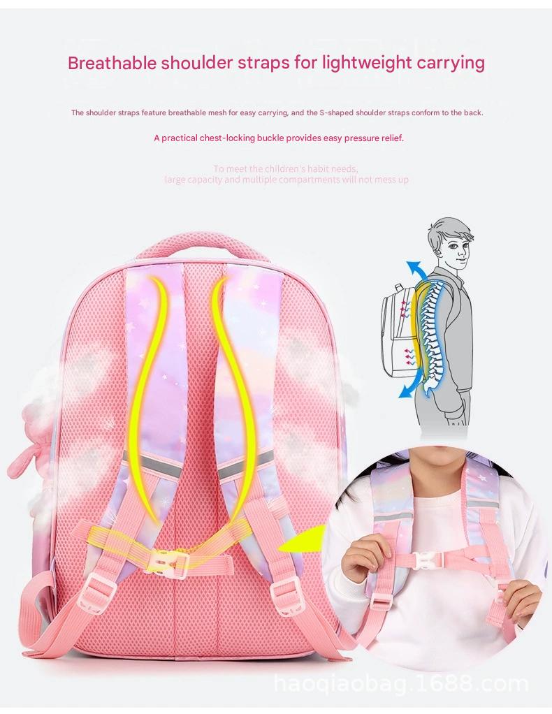 Pink Cartoon Kids Backpack with Fairy Tale Design MJ14 - Image 10