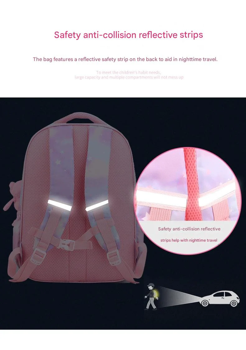 Pink Cartoon Kids Backpack with Fairy Tale Design MJ14 - Image 12