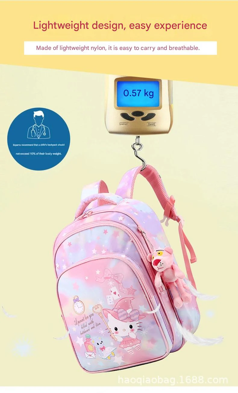Pink Cartoon Kids Backpack with Fairy Tale Design MJ14 - Image 14