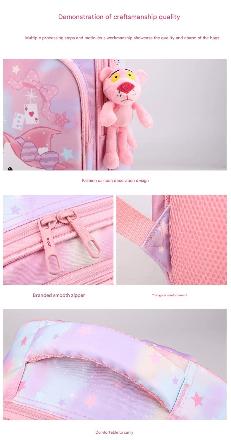 Pink Cartoon Kids Backpack with Fairy Tale Design MJ14 - Image 16
