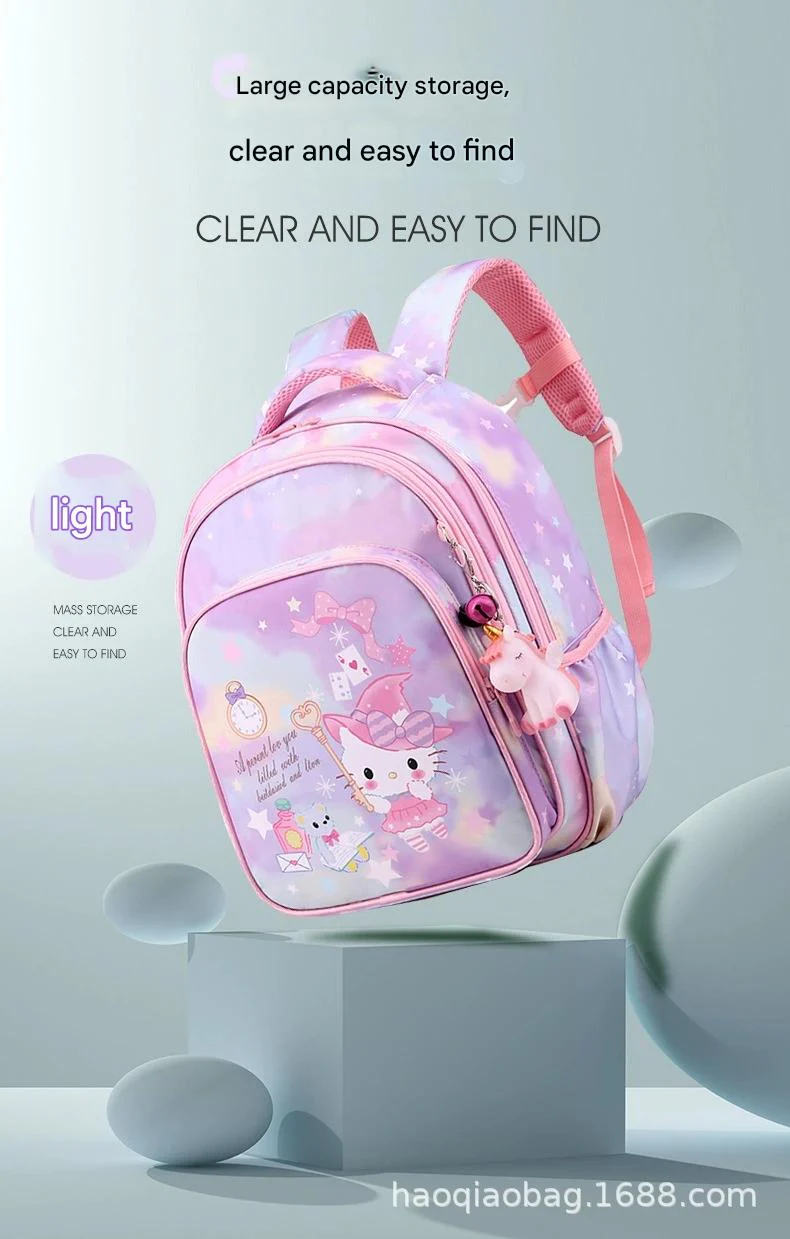 Pink Cartoon Kids Backpack with Fairy Tale Design MJ14 - Image 4