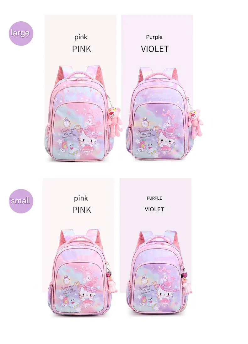 Pink Cartoon Kids Backpack with Fairy Tale Design MJ14 - Image 7
