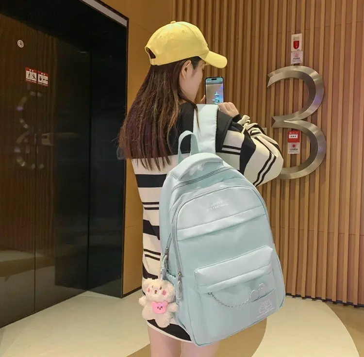 Large Capacity School Backpack Lightweight Women's Travel Shoulder Bags 1688-13 - Image 2