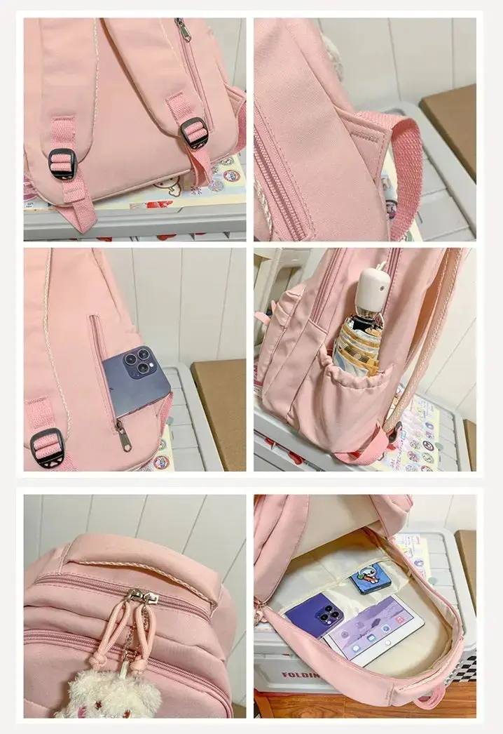Large Capacity School Backpack Lightweight Women's Travel Shoulder Bags 1688-13 - Image 10
