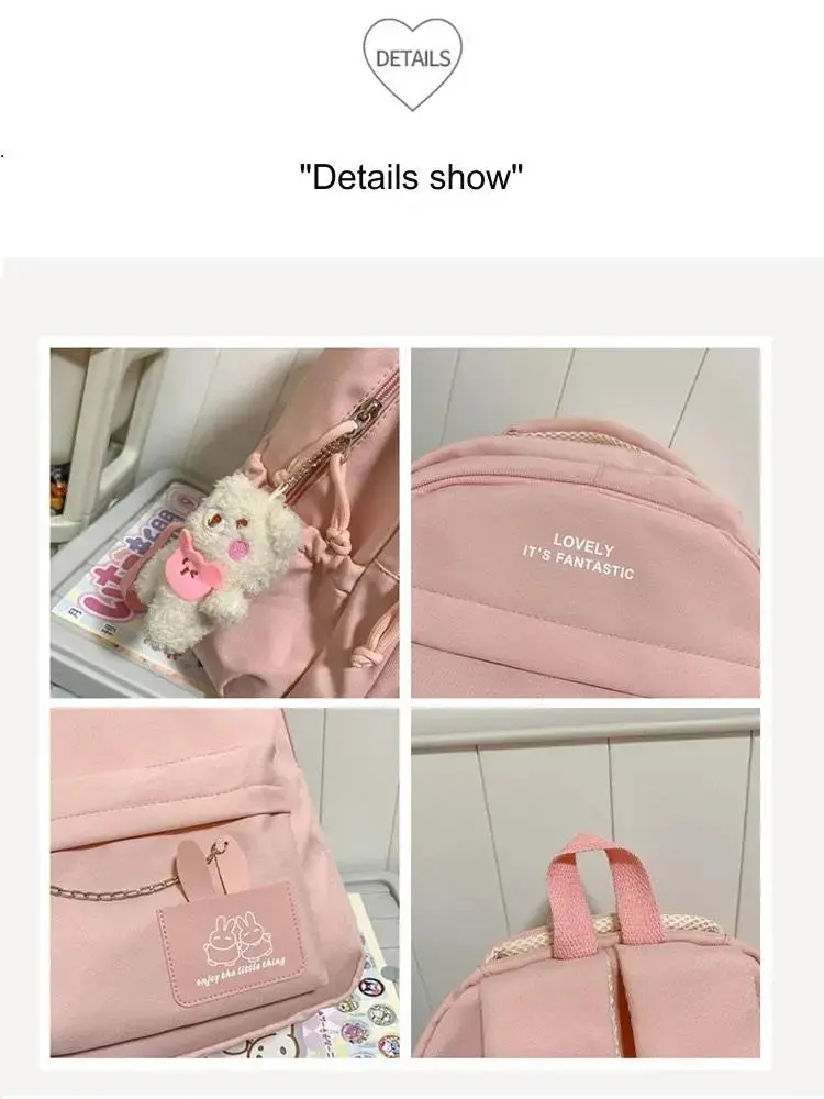 Large Capacity School Backpack Lightweight Women's Travel Shoulder Bags 1688-13 - Image 11