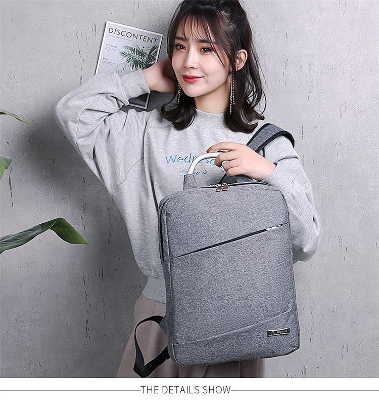 Black Mens Womens Laptop Business Backpack 4232 - Image 2