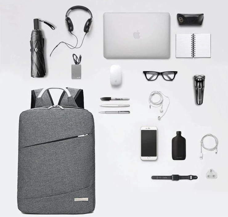 Black Mens Womens Laptop Business Backpack 4232 - Image 5