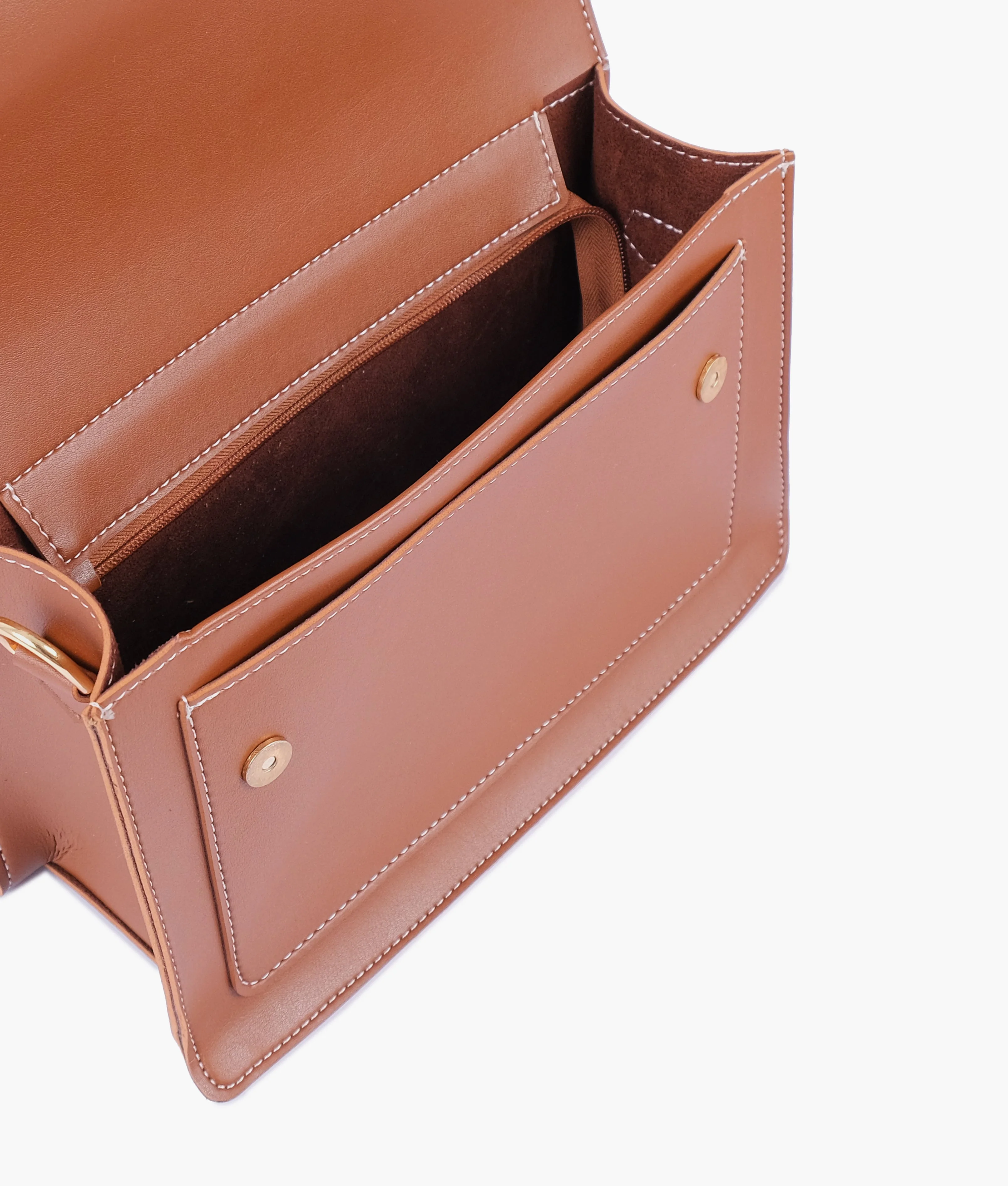 Brown Ladies Crossbody Bag 601 - Image 5