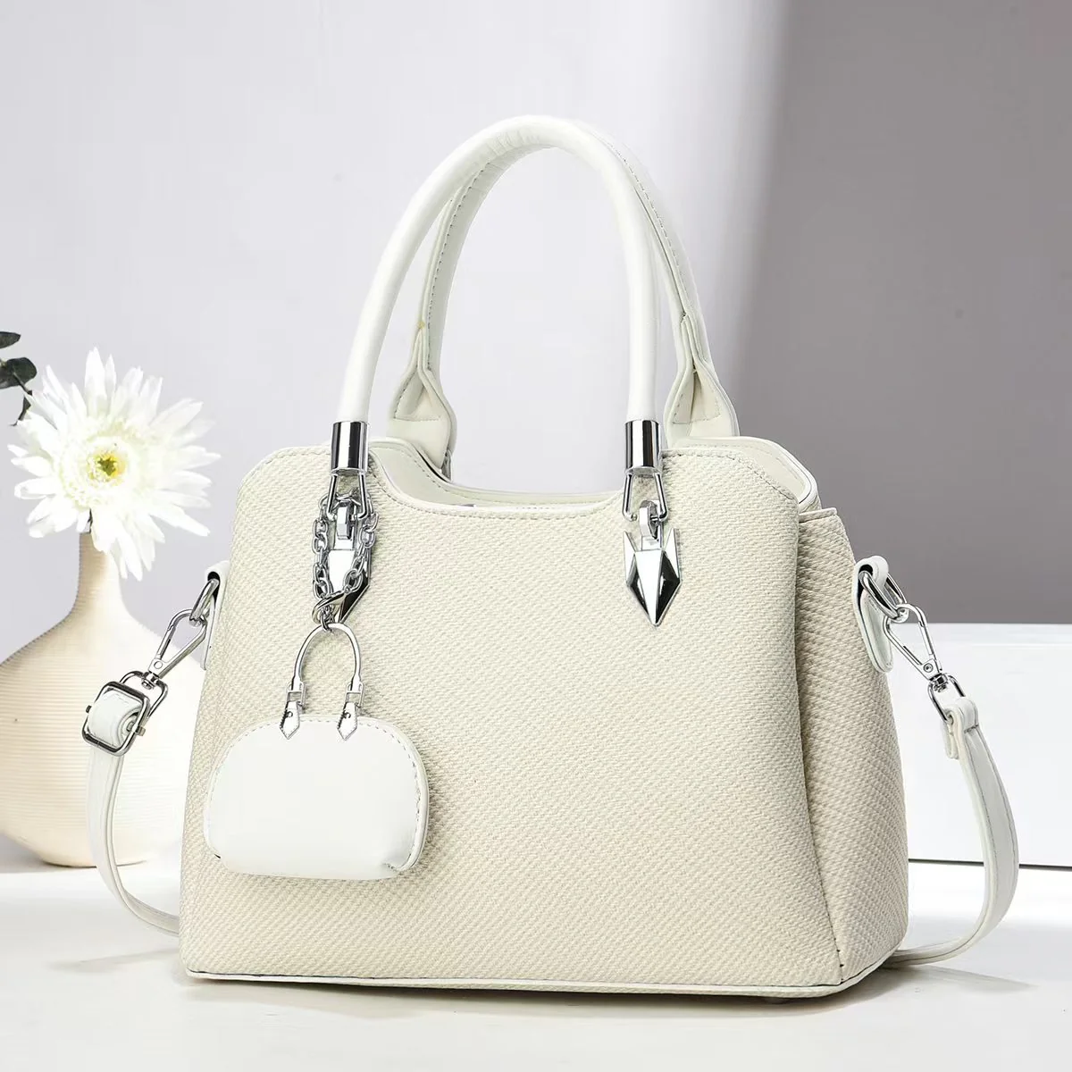 Handbag with KeyChain– Stylish Shoulder & Crossbody Bag for Women 9902-8